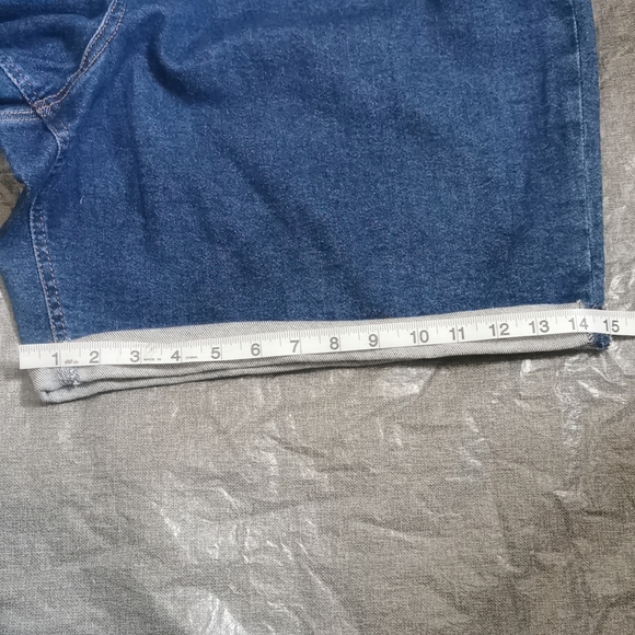 Ava Viv High Rise 26W Bermuda stretch Jean shorts Blue Denim New NWT - Picture 11 of 12
